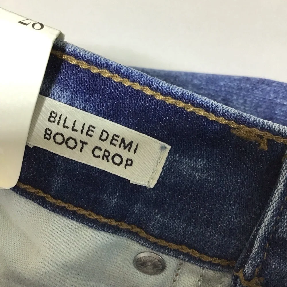 J. Crew Billie Demi Boot Crop Dark Blue Jeans